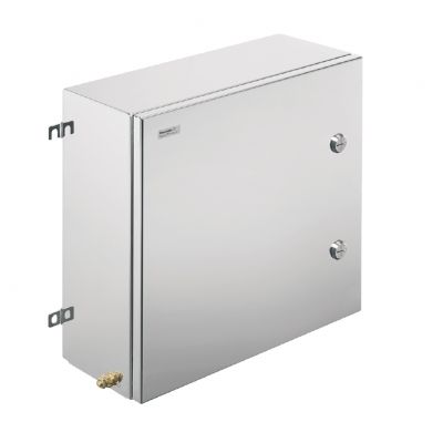 WEIDMULLER KTB QL 484815 S4E4 Metalowa obudowa iskrobezpieczna, 480 x 480 x 150 mm, element polerowany elektrolitycznie, Płytka kołnierzowa: Tak, na dole, u góry, z lewej strony, z 1200480000 /1szt./ (1200480000)